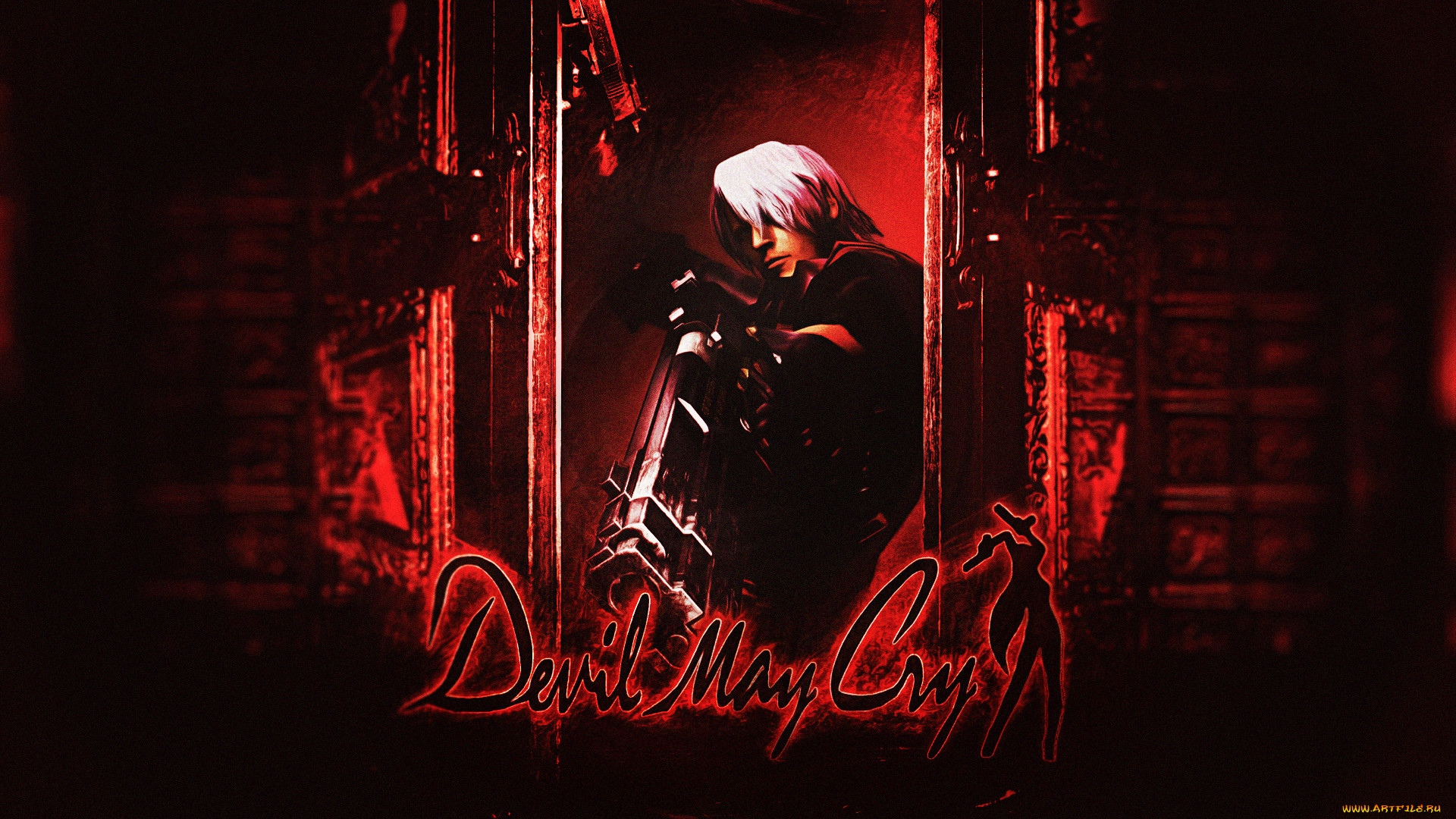  , devil may cry 2, dante, devil, may, cry, dmc, background, video, game, gun